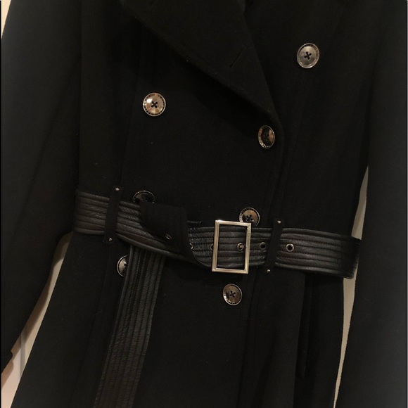 BCBGMAXAZRIA Black 🖤 Peplum Peacoat - Picture 3 of 8